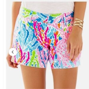 LILLY PULITZER CALLAHAN SHORTS LETS CHA CHA SIZE 4